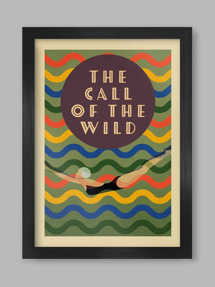 call of the wild - wild swimming poster print
